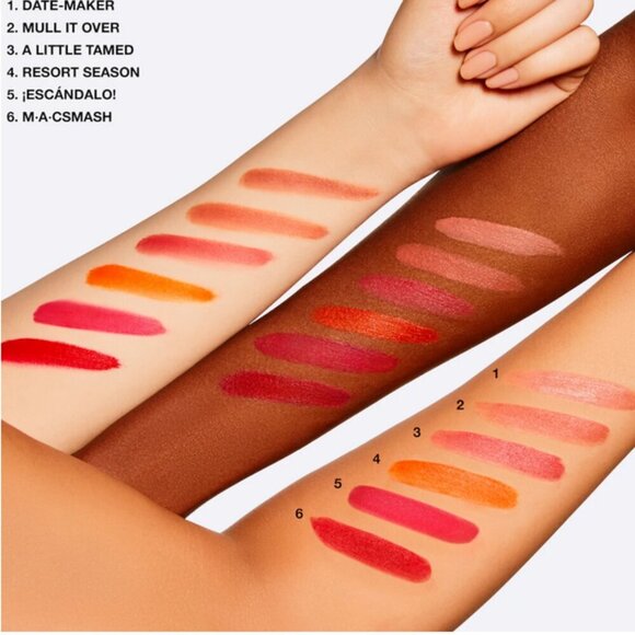 MAC Cosmetics Kiss It Twice Lipstick Kit - Powder Kiss Liquid - Pinks #984 #988 - Picture 5 of 7